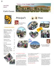 Cub's Corner - Vicenza Elementary School - DoDEA