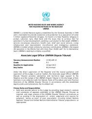 Associate Legal Officer (UNRWA Dispute Tribunal)