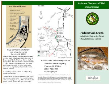 Fishing Oak Creek - Arizona Game and Fish Department