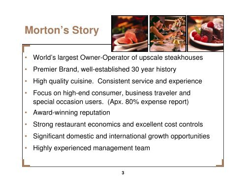 Ron DiNella, Mortons