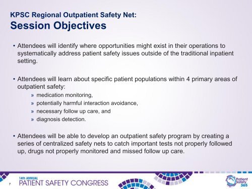 Download the presentation slides - National Patient Safety Foundation