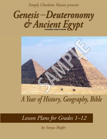 Genesis through Deuteronomy & Ancient Egypt sample - Simply ...