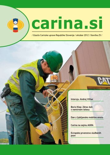 Å tevilka 25, oktober 2012 - Carinska uprava Republike Slovenije