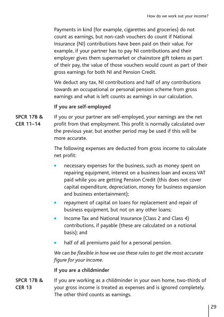 PC10 Pension Credit - Communities and Local Government