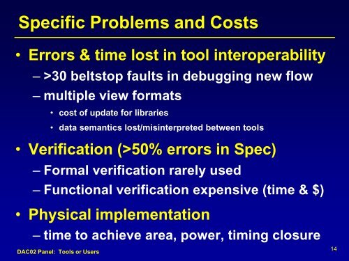 Tools or Users - UCSD VLSI CAD Laboratory - UC San Diego