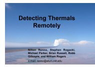 Detecting Thermals Remotely - AOSS Research