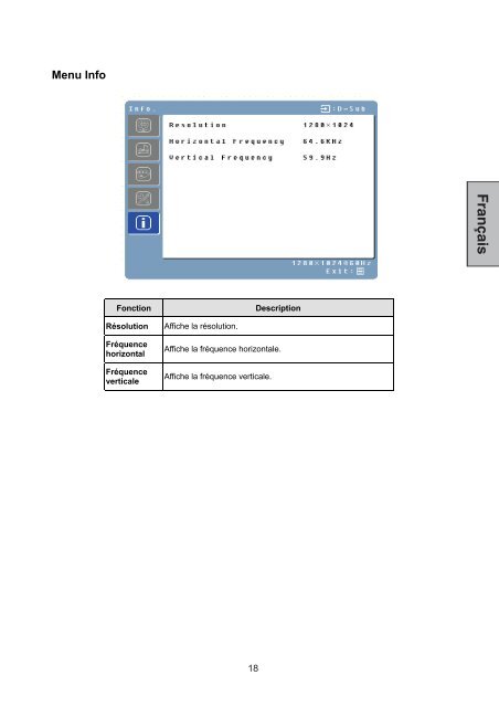 table of contents