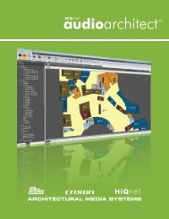 Audio Architect brochure - Architectural Media Systems - Harman
