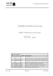 VS1003B 16/32-Button Player - VLSI Solution