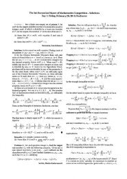 The 3rd Romanian Master of Mathematics Competition - Solutions