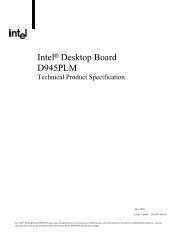 IntelÂ® Desktop Board D945PLM Technical Product Specification