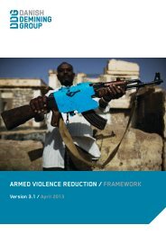 The DDG Armed Violence Reduction Framework - Danish Demining ...