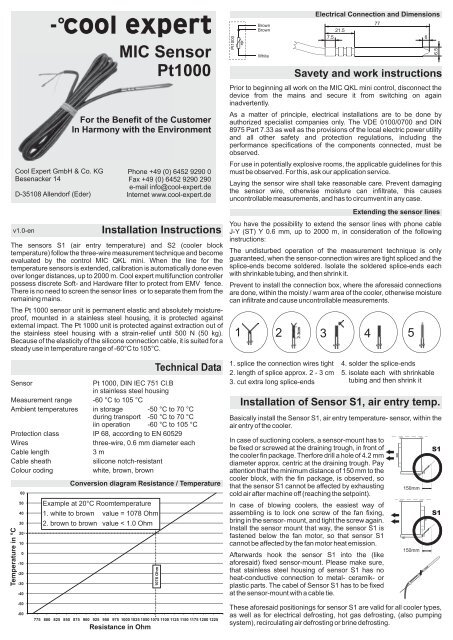 MIC Sensor Pt1000