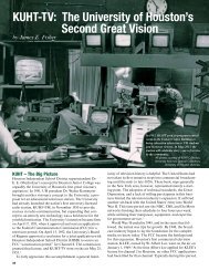 KUHT-TV - Houston History Magazine