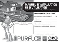 MANUEL D'INSTALLATION ET D'UTILISATION - CALONA PURFLO