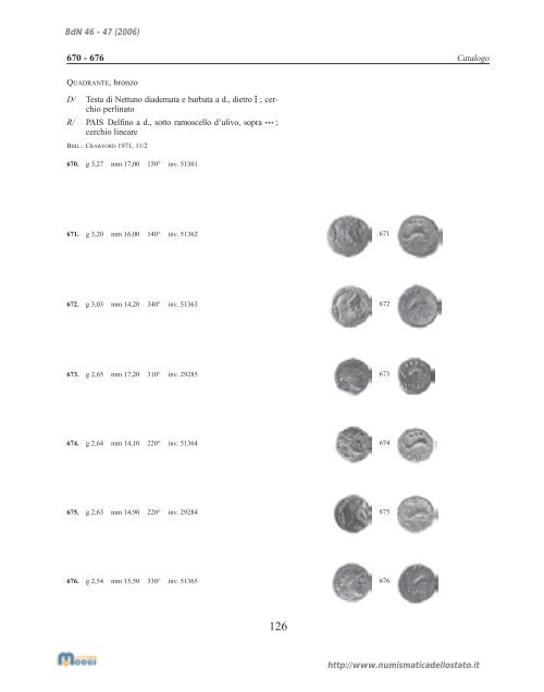 Bollettino n. 46-47 - Portale Numismatico dello Stato