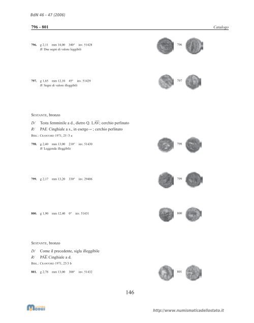 Bollettino n. 46-47 - Portale Numismatico dello Stato