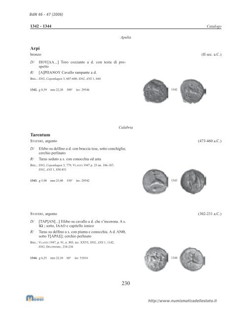 Bollettino n. 46-47 - Portale Numismatico dello Stato