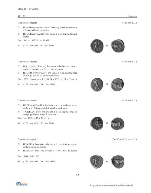 Bollettino n. 46-47 - Portale Numismatico dello Stato