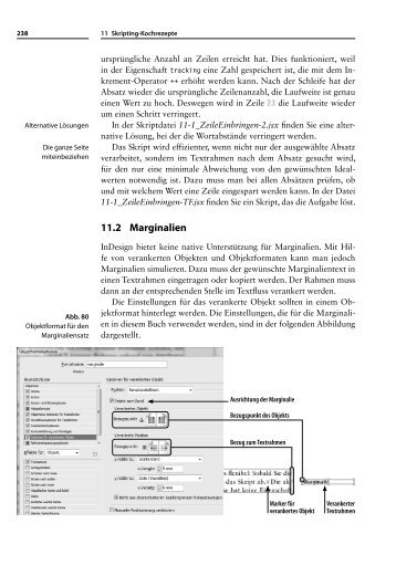 Auszug aus Kapitel 11 - InDesign automatisieren