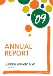 Annual Report 2009 (pdf) - Intesa Sanpaolo Bank Albania