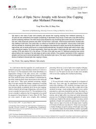 A Case of Optic Nerve Atrophy with Severe Disc Cupping after ...