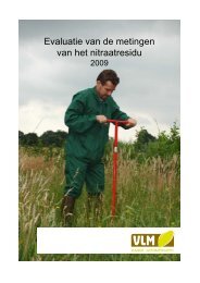 Rapport 'Evaluatie van de metingen van het nitraatresidu - Vlaamse ...