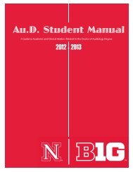 Au.D. Student Manual - the College of Education and Human ...