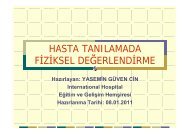 hasta tanÄ±lamada fiziksel deÄerlendirme - AcÄ±badem HemÅirelik