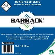 Barrack Betterstick 10L Label - Nufarm