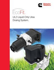 UL2 Liquid-Only Urea Dosing System. - Cummins Emission Solutions