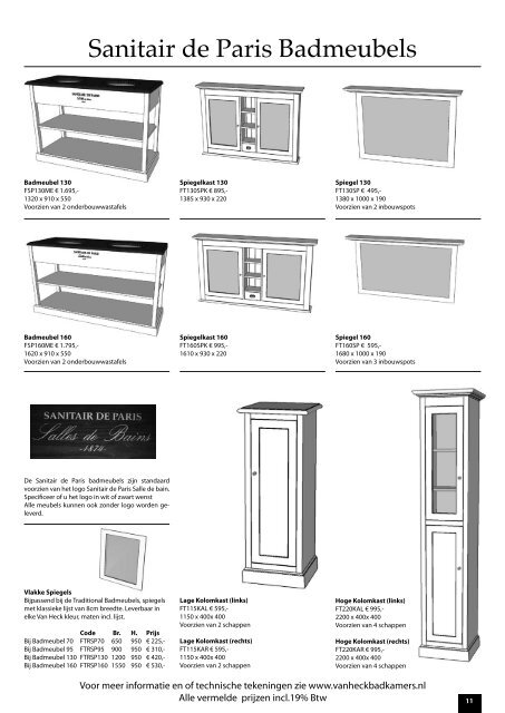 Van Heck Products & Prices - Warmteservice