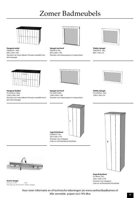 Van Heck Products & Prices - Warmteservice