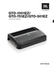 GTO-1001EZ/ GTO-751EZ/GTO-501EZ - JBL