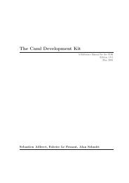 The Caml Development Kit - Virtual building 8 - Inria