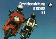 Page 1 Page 2 Betriebsanleitung K 100 RS K 1 l 1 BMW Motorrad ...