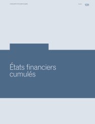 Ãtats financiers cumulÃ©s - Caisse de dÃ©pÃ´t et placement du QuÃ©bec