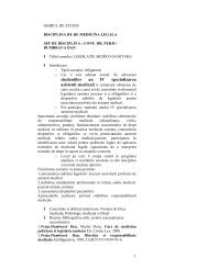 GHIDUL DE STUDIU FAML IV- Legislatie Sanitara - Universitatea de ...