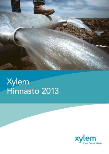 Xylem Hinnasto 2013 - Water Solutions