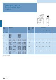 Self-LubeÂ® cast iron flange bearing units