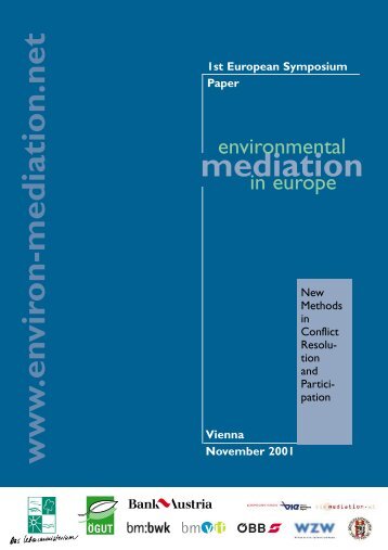 Symposium „Environmental Mediation in Europe“ - ÖGUT