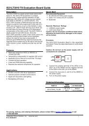 IS31LT3910 T8 Evaluation Board Guide - Integrated Silicon Solution ...