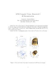 16720 Computer Vision: Homework 5 3D Reconstruction.