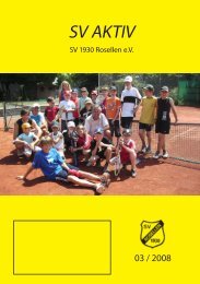 Ausgabe 3/2008 - Freizeitsport - SV Rosellen