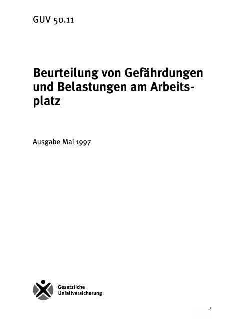 Beurteilung von Gefährdungen und ... - Konfliktfeld Pflege