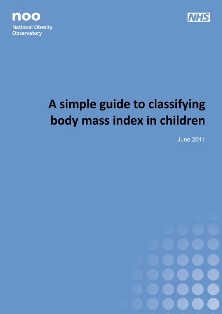 A simple guide to classifying body mass index in children - National ...