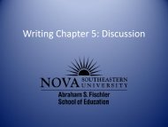 Applied Research Workshop Writing Chapter 5: Discussion - 1