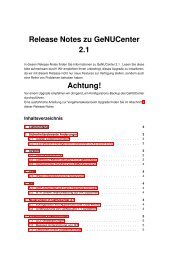 genucenter Version 2.1 Release Notes - GeNUA