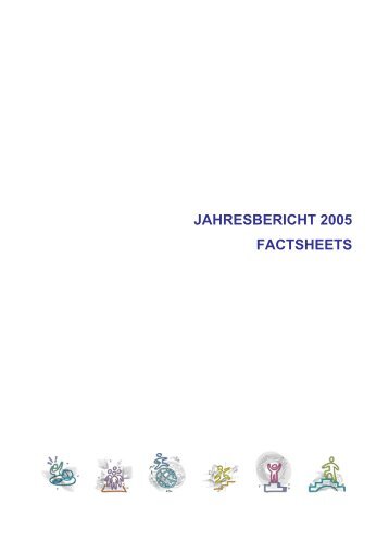 FWF Jahresbericht 2005 - Factsheets