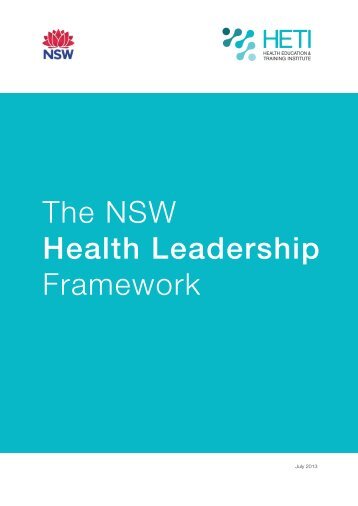 The NSW Health Leadership Framework - HETI